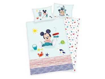 Obliečky pre bábätká Mickey Mouse Beach 100x135/40x60cm