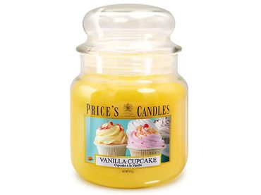 PRICE´S MIDI sviečka v skle Vanilla cupcake - horenie 90h