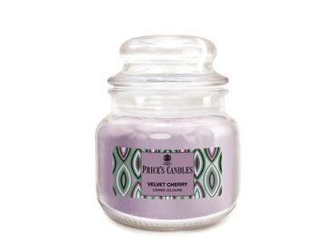 Price's MINI vonná svíčka ve skle Velvet Cherry - hoření 30h