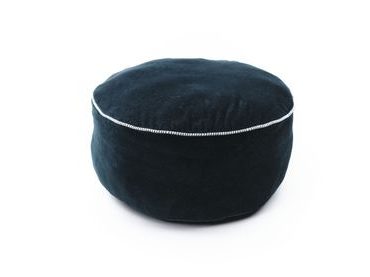 Velúrový puf 45x20 cm Paon - petrolejová