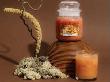 PRICE´S MAXI sviečka v skle Limetka a bazalka - horenie 150h