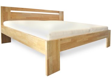 Dubová postel Grandioso 4 cm masiv cink