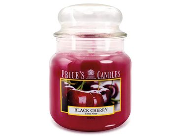 PRICE´S MIDI sviečka v skle Black Cherry - horenie 90h