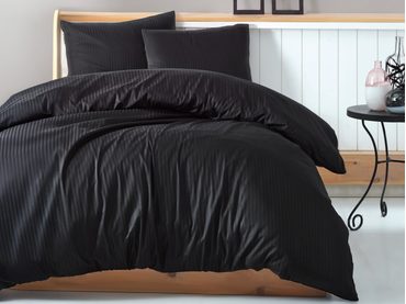 Cottonbox obliečka bavlnený satén Stripe black