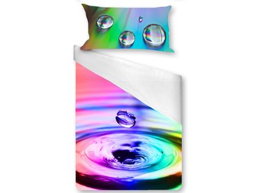 3D talianská obliečka 100% bavlna Water rainbow