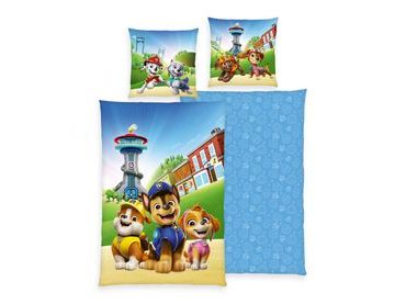 Povlečení Tlapková patrola 140x200/70x90cm modrá