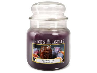 PRICE´S MIDI sviečka v skle Fig & Plum - horenie 90h