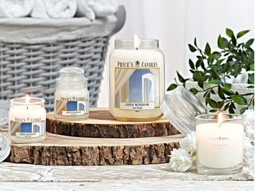 PRICE´S MAXI sviečka v skle Limetka a bazalka - horenie 150h