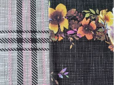 Bierbaum flanelová obliečka 3725 Wine Check 140x200/70x90 cm