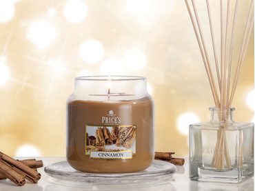 PRICE´S MAXI sviečka v skle Limetka a bazalka - horenie 150h