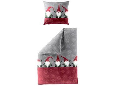 Bierbaum flanelová obliečka 3437 Red Dots 140x200/70x90 cm