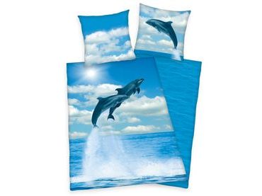 Obliečky Dolphins 140x200/70x90cm