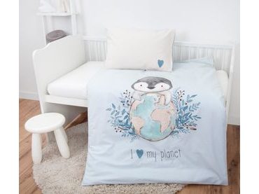 Flanelové obliečky pre bábätká Dinos 100x135/40x60cm