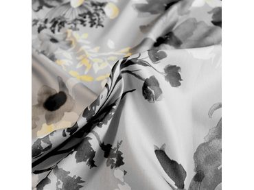 Bierbaum obliečka bavlnený satén 6475 Yellow Garden 140x200/70x90 cm