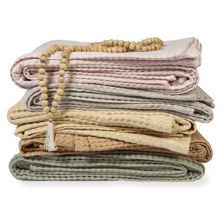 Vandyck Luxusný prehoz na postel' Home Piqué waffle Toffee - karamel