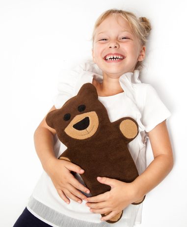 LESCHÍ Hřející polštářek Teddy  36x26cm béžová