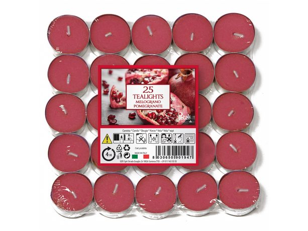 Petali vonné čajové sviečky Pomegranate 25ks