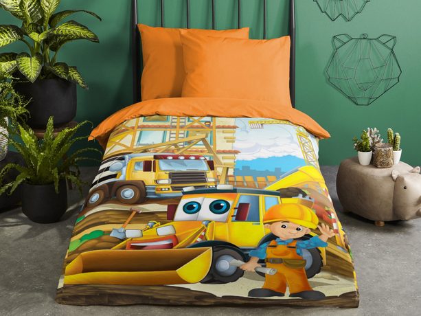 Obliečky Good Morning 100% bavlna Building 140x200/70x90 cm