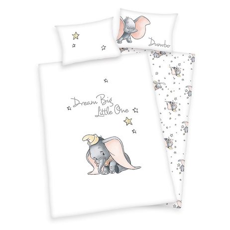 Obliečky pre bábätká Dumbo 100x135/40x60 cm