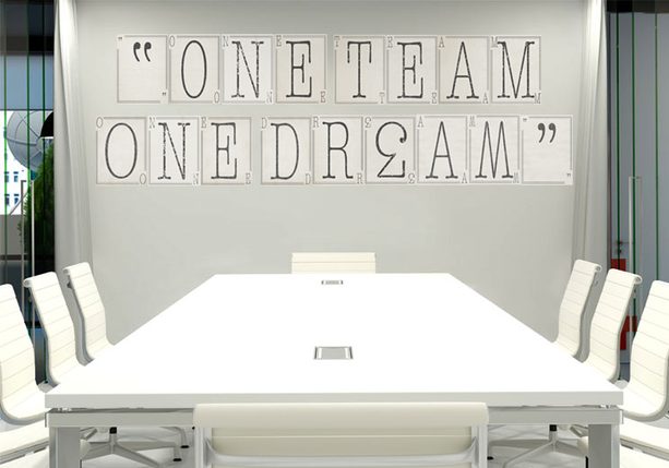 1Wall Kreatívna koláž na stenu 64 dielov 37,5 x 27,5cm Klasické písmo