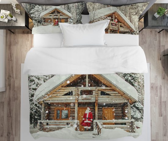 3D talianská obliečka 100% bavlna Santa