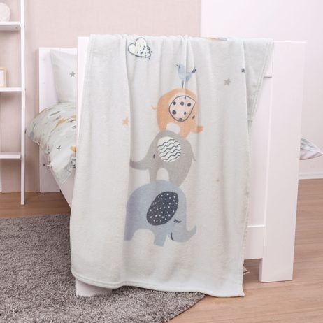 Deka pre bábätká Sloni 75x100 cm