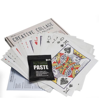 1Wall Kreatívna koláž na stenu 64 dielov 37,5 x 27,5cm Hracie karty