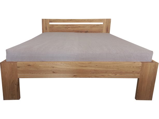 Dubová postel Grandioso 4 cm masiv rustik