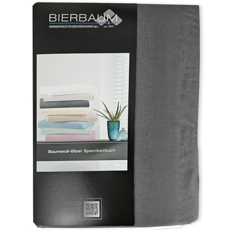 Bierbaum flanelová plachta Grafit