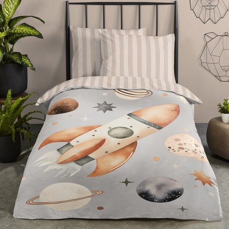 Obliečky Good Morning 100% bavlna Explore 140x200/70x90 cm