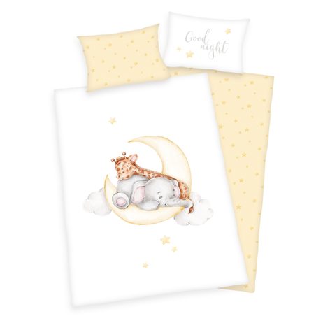 Obliečky pre bábätká Spánok na Mesiaci 100x135/40x60cm