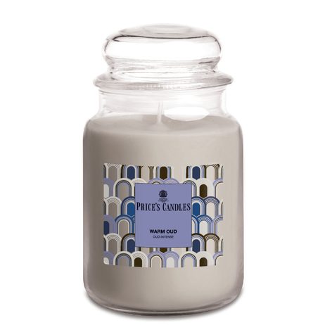 Price's MAXI vonná svíčka ve skle Warm Oud - hoření 130h