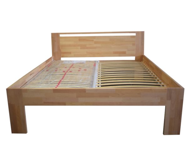 Buková postel Duos 2,5 cm masiv cink - výstavný kus