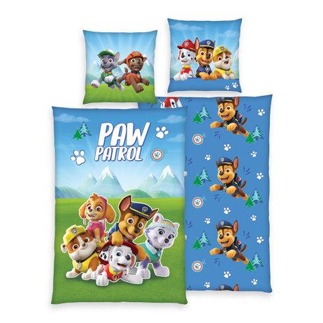 Obliečky Labková patrola 140x200/70x90 cm žiari v tme