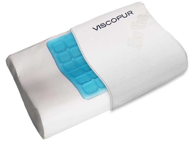 Anatomický vankúš VISCOPUR® COOL GEL s gélovou vrstvou profilovaný