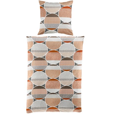 Bierbaum flanelová obliečka 3437 Red Dots 140x200/70x90 cm