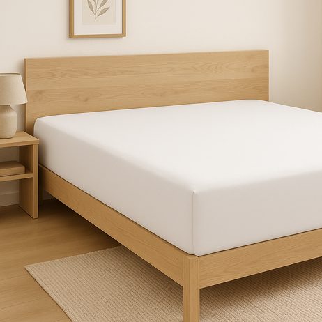 Prestieradlo Vandyck Jersey Supreme XXL 200-210x220 cm White