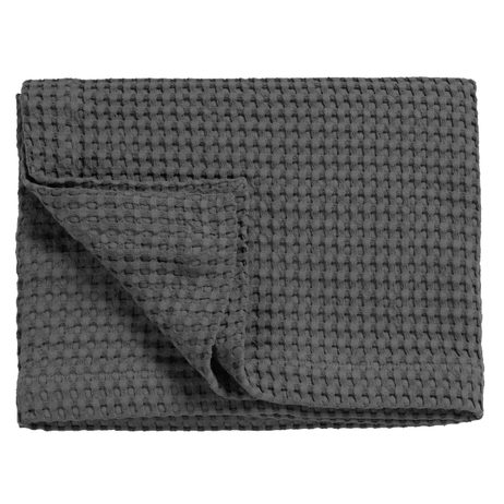 Vandyck Luxusný prehoz na postel' Home Piqué waffle Off black