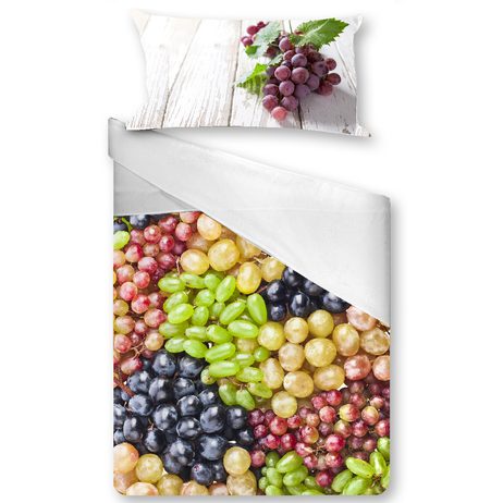3D talianská obliečka 100% bavlna Grapes