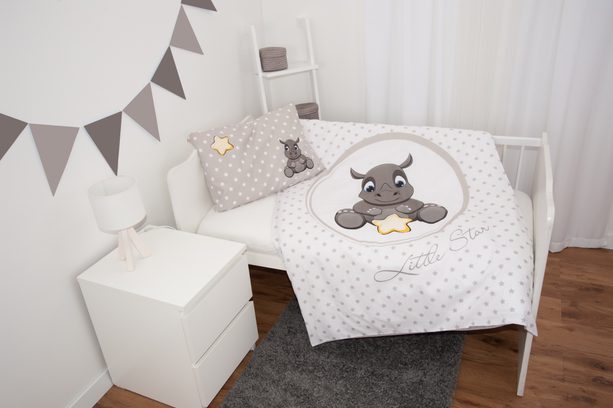 Obliečky pre bábätká Nosorožec 100x135/40x60cm