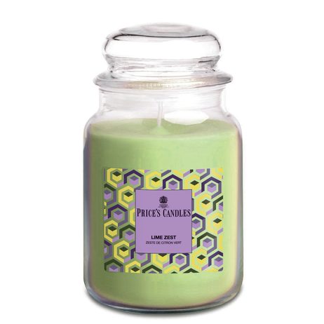 Price's MAXI vonná svíčka ve skle Lime Zest - hoření 130h