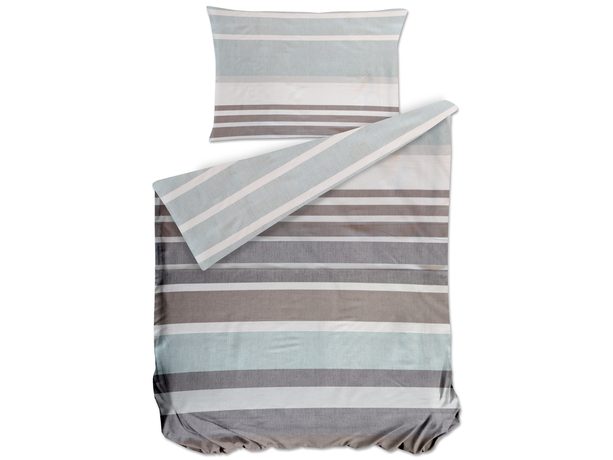 Bierbaum obliečka bavlnený satén 6699 Stripe Mint 140x200/70x90 cm