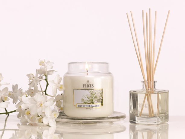 PRICE´S MINI sviečka v skle Konvalinka - horenie 30 h