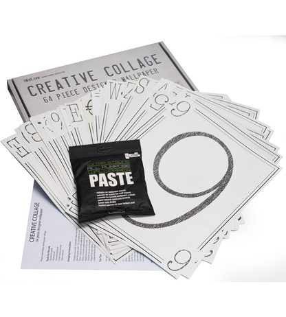 1Wall Kreatívna koláž na stenu 64 dielov 37,5 x 27,5cm Klasické písmo