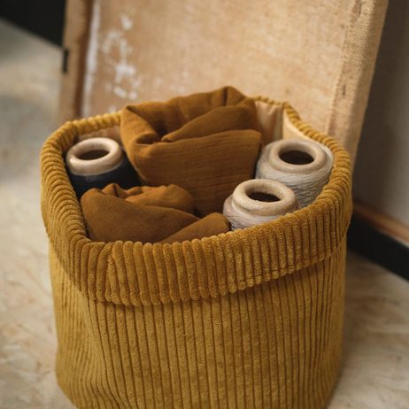 TODAY textilný košík Ø 21x17 cm  Cozy Bronze Round