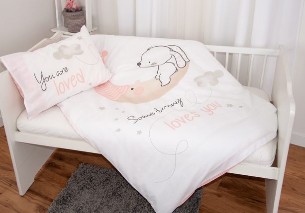 Obliečky pre bábätká Králik 100x135/40x60 cm