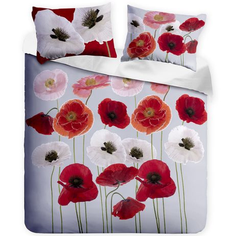 3D talianské obliečky 100% bavlna Poppies