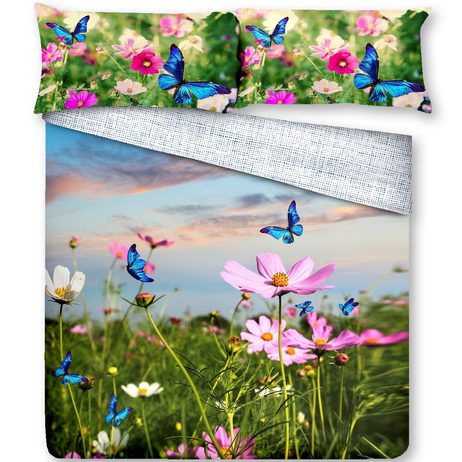 3D talianská obliečka 100% bavlna Garden