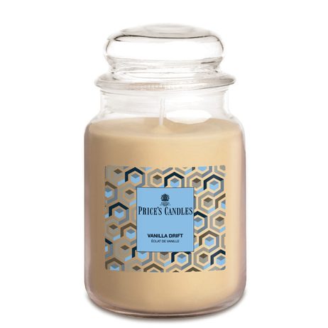 Price's MAXI vonná svíčka ve skle Vanilla Drift - hoření 130h