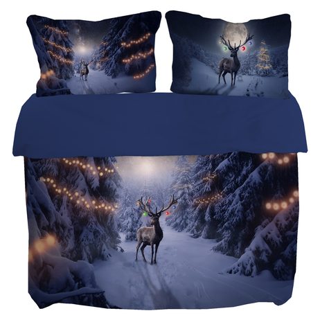 3D talianská obliečka 100% bavlna Deer